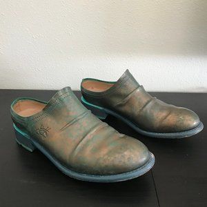John Fluevog Tullia Casual Leather Mule Size 9
